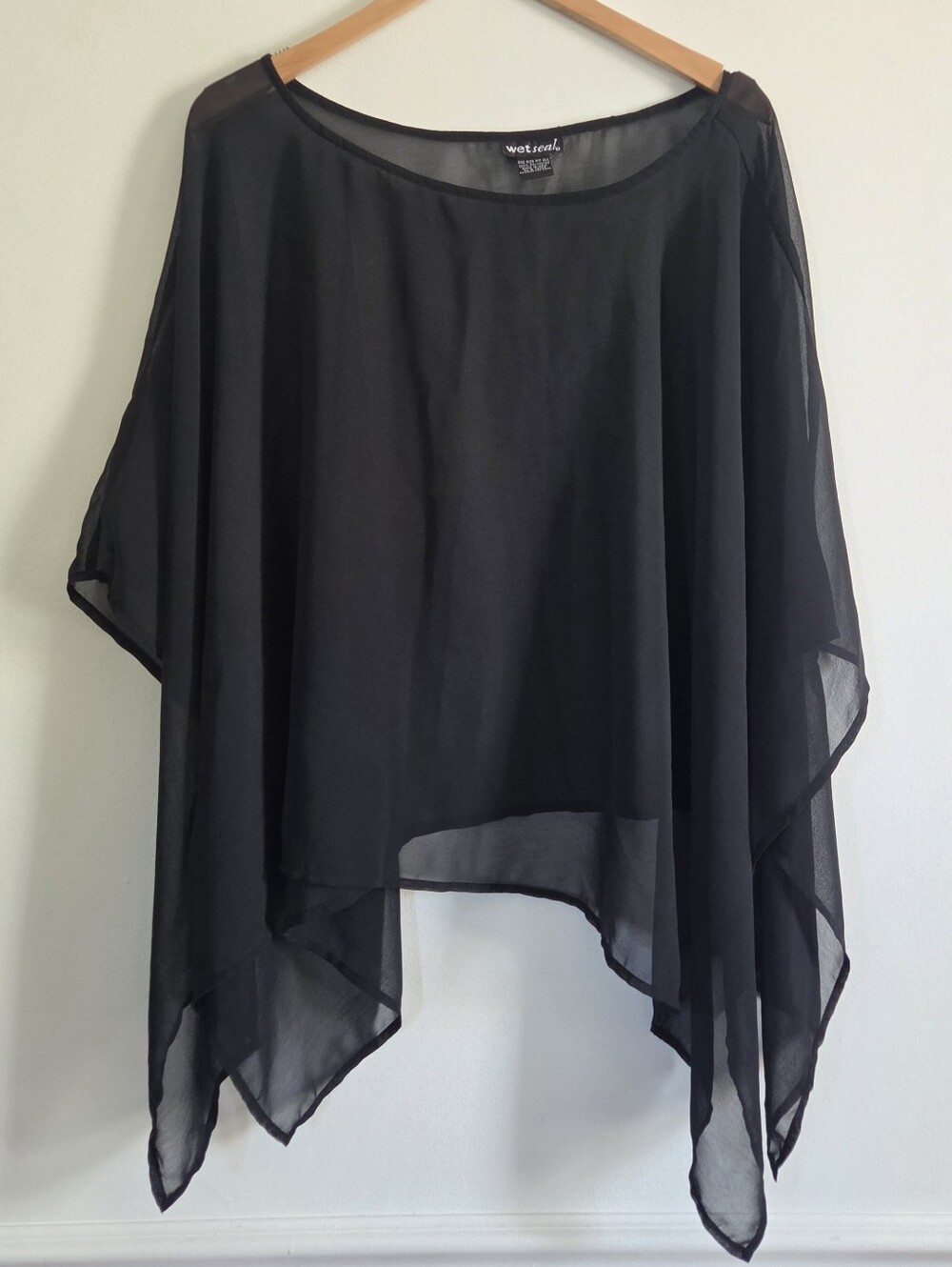 Wet Seal Y2K Sheer Poncho